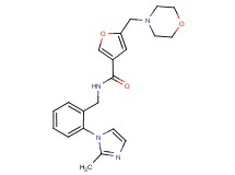 N-[2-(2-methyl-1H-imidazol-1-yl)benzyl]-5-(4-morpholinylmethyl)-3-furamide