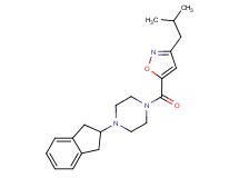 1-(2,3-dihydro-1H-inden-2-yl)-4-[(3-isobutyl-5-isoxazolyl)carbonyl]piperazine