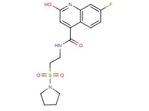 7-fluoro-2-hydroxy-N-[2-(1-pyrrolidinylsulfonyl)ethyl]-4-quinolinecarboxamide