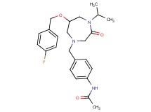 N-[4-({6-[(4-fluorobenzyl)oxy]-4-isopropyl-3-oxo-1,4-diazepan-1-yl}methyl)phenyl]acetamide