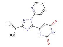 6-(3-isopropyl-1-pyridin-2-yl-1H-1,2,4-triazol-5-yl)pyrimidine-2,4(1H,3H)-dione