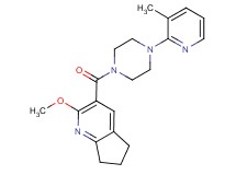2-methoxy-3-{[4-(3-methyl-2-pyridinyl)-1-piperazinyl]carbonyl}-6,7-dihydro-5H-cyclopenta[b]pyridine