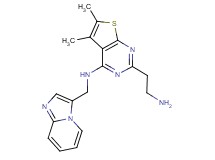 2-(2-aminoethyl)-N-(imidazo[1,2-a]pyridin-3-ylmethyl)-5,6-dimethylthieno[2,3-d]pyrimidin-4-amine dihydrochloride