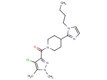 4-(1-butyl-1H-imidazol-2-yl)-1-[(4-chloro-1,5-dimethyl-1H-pyrazol-3-yl)carbonyl]piperidine