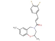 4-[(2E)-3-(3,4-difluorophenyl)-2-propenoyl]-2,7-dimethyl-2,3,4,5-tetrahydro-1,4-benzoxazepine