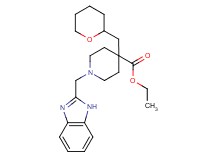 ethyl 1-(1H-benzimidazol-2-ylmethyl)-4-(tetrahydro-2H-pyran-2-ylmethyl)-4-piperidinecarboxylate