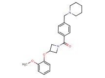 1-(4-{[3-(2-methoxyphenoxy)-1-azetidinyl]carbonyl}benzyl)piperidine
