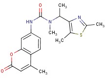N-[1-(2,5-dimethyl-1,3-thiazol-4-yl)ethyl]-N-methyl-N'-(4-methyl-2-oxo-2H-chromen-7-yl)urea