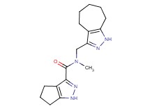 N-(1,4,5,6,7,8-hexahydrocyclohepta[c]pyrazol-3-ylmethyl)-N-methyl-1,4,5,6-tetrahydrocyclopenta[c]pyrazole-3-carboxamide