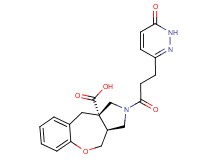 (3aS*,10aS*)-2-[3-(6-oxo-1,6-dihydropyridazin-3-yl)propanoyl]-2,3,3a,4-tetrahydro-1H-[1]benzoxepino[3,4-c]pyrrole-10a(10H)-carboxylic acid