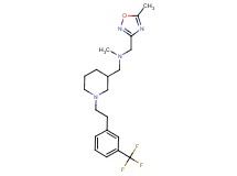 N-methyl-1-(5-methyl-1,2,4-oxadiazol-3-yl)-N-[(1-{2-[3-(trifluoromethyl)phenyl]ethyl}piperidin-3-yl)methyl]methanamine