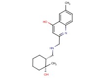2-[({[(1R*,2R*)-2-hydroxy-2-methylcyclohexyl]methyl}amino)methyl]-6-methylquinolin-4-ol
