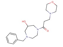 1-benzyl-4-[3-(4-morpholinyl)propanoyl]-1,4-diazepan-6-ol
