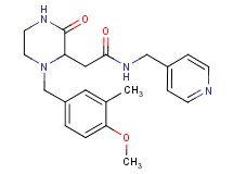 2-[1-(4-methoxy-3-methylbenzyl)-3-oxo-2-piperazinyl]-N-(4-pyridinylmethyl)acetamide