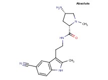 (2S,4S)-4-amino-N-[2-(5-cyano-2-methyl-1H-indol-3-yl)ethyl]-1-methylpyrrolidine-2-carboxamide