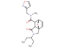 (3aR*,6S*)-2-(1-ethylpropyl)-N-(isoxazol-3-ylmethyl)-N-methyl-1-oxo-1,2,3,6,7,7a-hexahydro-3a,6-epoxyisoindole-7-carboxamide