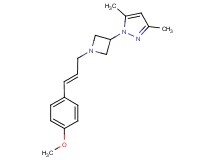 1-{1-[(2E)-3-(4-methoxyphenyl)prop-2-en-1-yl]azetidin-3-yl}-3,5-dimethyl-1H-pyrazole