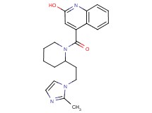 4-({2-[2-(2-methyl-1H-imidazol-1-yl)ethyl]-1-piperidinyl}carbonyl)-2-quinolinol
