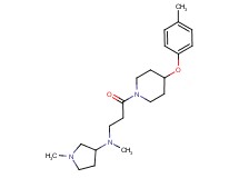 N,1-dimethyl-N-{3-[4-(4-methylphenoxy)-1-piperidinyl]-3-oxopropyl}-3-pyrrolidinamine