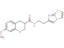 N-(2-imidazo[2,1-b][1,3]thiazol-6-ylethyl)-7-methoxychromane-3-carboxamide
