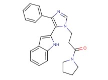 2-[1-(3-oxo-3-pyrrolidin-1-ylpropyl)-4-phenyl-1H-imidazol-5-yl]-1H-indole