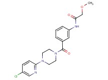 N-(3-{[4-(5-chloro-2-pyridinyl)-1-piperazinyl]carbonyl}phenyl)-2-methoxyacetamide trifluoroacetate