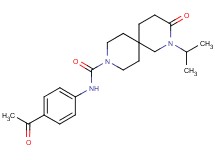 N-(4-acetylphenyl)-2-isopropyl-3-oxo-2,9-diazaspiro[5.5]undecane-9-carboxamide