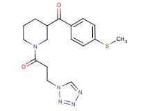 [4-(methylthio)phenyl]{1-[3-(1H-tetrazol-1-yl)propanoyl]-3-piperidinyl}methanone