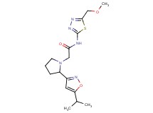 2-[2-(5-isopropylisoxazol-3-yl)pyrrolidin-1-yl]-N-[5-(methoxymethyl)-1,3,4-thiadiazol-2-yl]acetamide