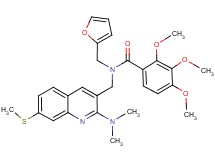 N-{[2-(dimethylamino)-7-(methylthio)-3-quinolinyl]methyl}-N-(2-furylmethyl)-2,3,4-trimethoxybenzamide