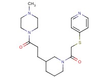 1-methyl-4-(3-{1-[(pyridin-4-ylthio)acetyl]piperidin-3-yl}propanoyl)piperazine