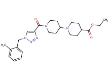 ethyl 1'-{[1-(2-methylbenzyl)-1H-1,2,3-triazol-4-yl]carbonyl}-1,4'-bipiperidine-4-carboxylate