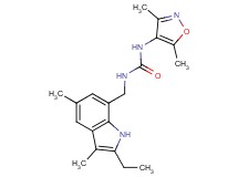 N-(3,5-dimethylisoxazol-4-yl)-N'-[(2-ethyl-3,5-dimethyl-1H-indol-7-yl)methyl]urea