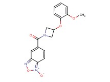 5-{[3-(2-methoxyphenoxy)azetidin-1-yl]carbonyl}-2,1,3-benzoxadiazole 1-oxide