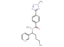N-methyl-4-(2-methyl-2H-tetrazol-5-yl)-N-(1-pyridin-3-ylpentyl)benzamide