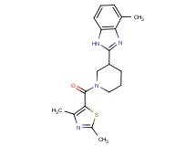 2-{1-[(2,4-dimethyl-1,3-thiazol-5-yl)carbonyl]-3-piperidinyl}-4-methyl-1H-benzimidazole