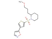 1-{[4-(5-isoxazolyl)-2-thienyl]sulfonyl}-2-(3-methoxypropyl)piperidine