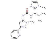 N-[2-methyl-1-(1-methyl-1H-imidazol-2-yl)propyl]-N'-(1-methyl-3-pyridin-2-yl-1H-pyrazol-5-yl)urea
