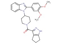 2-(3,4-dimethoxyphenyl)-1-[1-(1,4,5,6-tetrahydrocyclopenta[c]pyrazol-3-ylcarbonyl)-4-piperidinyl]-1H-benzimidazole