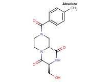 (3S,9aR)-3-(hydroxymethyl)-8-(4-methylbenzoyl)tetrahydro-2H-pyrazino[1,2-a]pyrazine-1,4(3H,6H)-dione