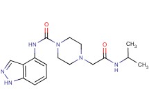 N-1H-indazol-4-yl-4-[2-(isopropylamino)-2-oxoethyl]piperazine-1-carboxamide