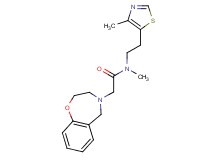 2-(2,3-dihydro-1,4-benzoxazepin-4(5H)-yl)-N-methyl-N-[2-(4-methyl-1,3-thiazol-5-yl)ethyl]acetamide