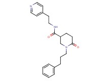 6-oxo-1-(3-phenylpropyl)-N-[2-(4-pyridinyl)ethyl]-3-piperidinecarboxamide