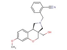 2-{[(3aS*,9bS*)-3a-(hydroxymethyl)-7-methoxy-1,3a,4,9b-tetrahydrochromeno[3,4-c]pyrrol-2(3H)-yl]methyl}benzonitrile