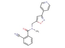 2-cyano-N-methyl-N-{[3-(4-pyridinyl)-5-isoxazolyl]methyl}benzamide