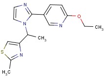 2-ethoxy-5-{1-[1-(2-methyl-1,3-thiazol-4-yl)ethyl]-1H-imidazol-2-yl}pyridine