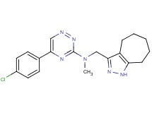 5-(4-chlorophenyl)-N-(1,4,5,6,7,8-hexahydrocyclohepta[c]pyrazol-3-ylmethyl)-N-methyl-1,2,4-triazin-3-amine