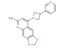 6-methyl-8-[3-(3-pyridinyl)-1-azetidinyl][1,3]dioxolo[4,5-g]quinoline