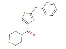 4-[(2-benzyl-1,3-thiazol-4-yl)carbonyl]thiomorpholine