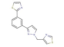 2-{3-[1-(1,3-thiazol-4-ylmethyl)-1H-pyrazol-3-yl]phenyl}-1,3-thiazole